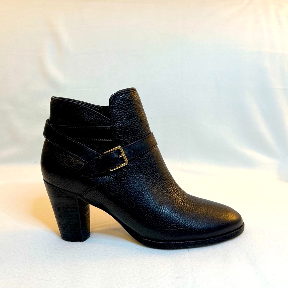 Cole Haan Hayes Black Leather Ankle Boots